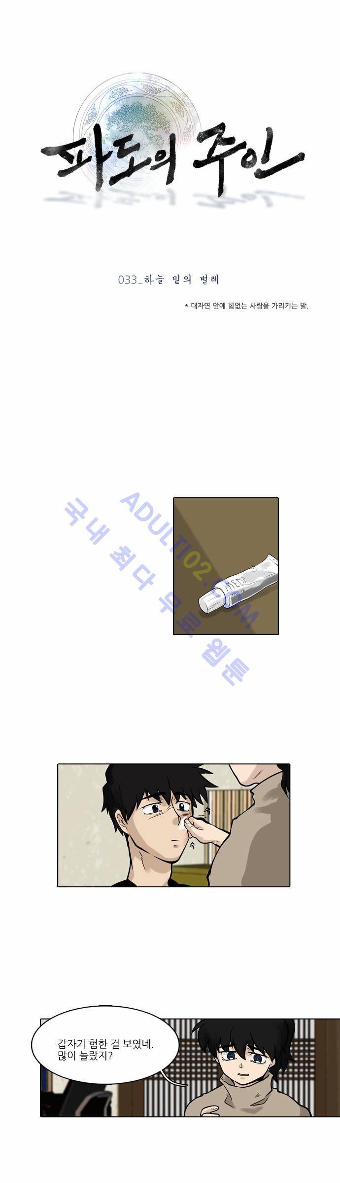 파도의 주인 33화 - 하늘 밑의 벌레 1