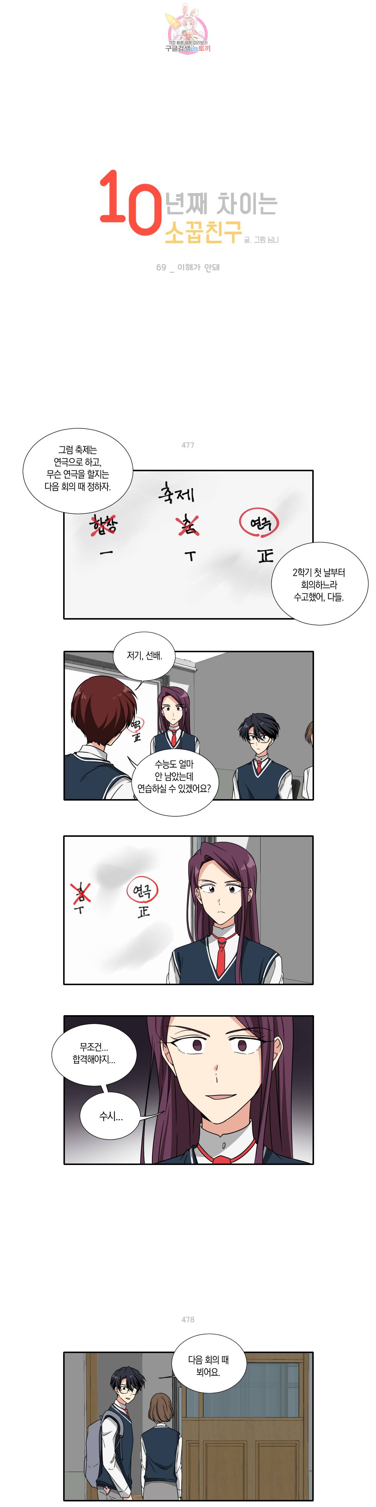 10년째 차이는 소꿉친구 69화 이해가 안돼 1