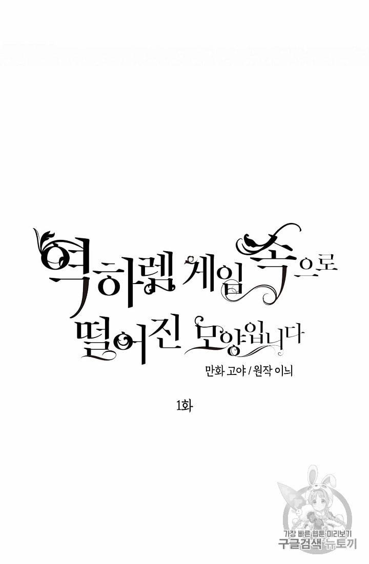 역하렘 게임 속으로 떨어진 모양입니다 1화 9