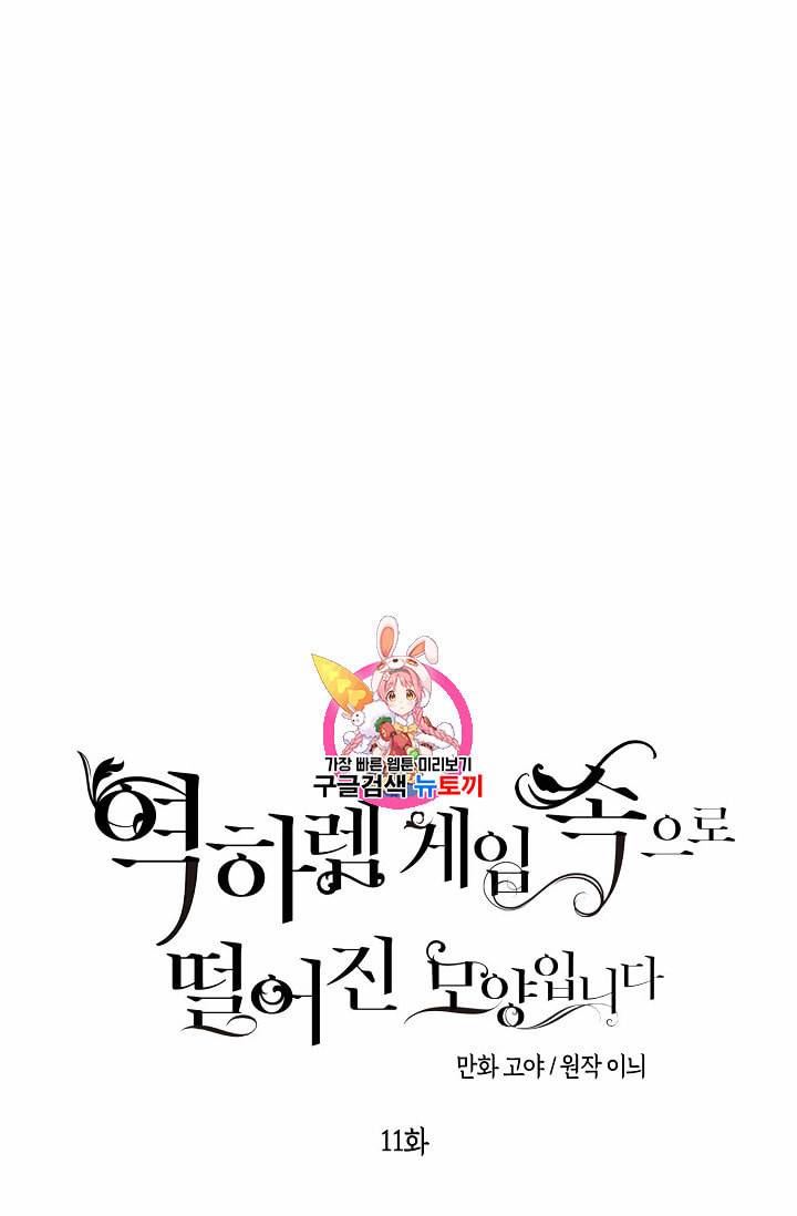 역하렘 게임 속으로 떨어진 모양입니다 11화 1