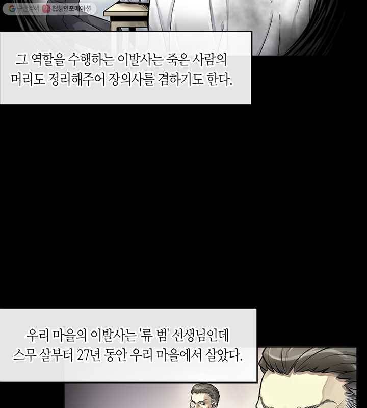 이발사 1화, 실날같은 명줄, 시체로 목숨을 유지하다 21