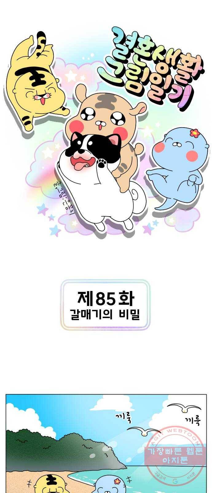 결혼생활 그림일기 85화 갈매기의 비밀 1