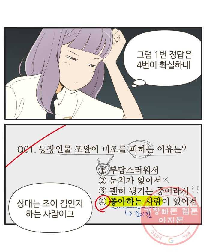 조조코믹스 오답노트 2화. Q.완이는 내일 무엇을 하나요? 10