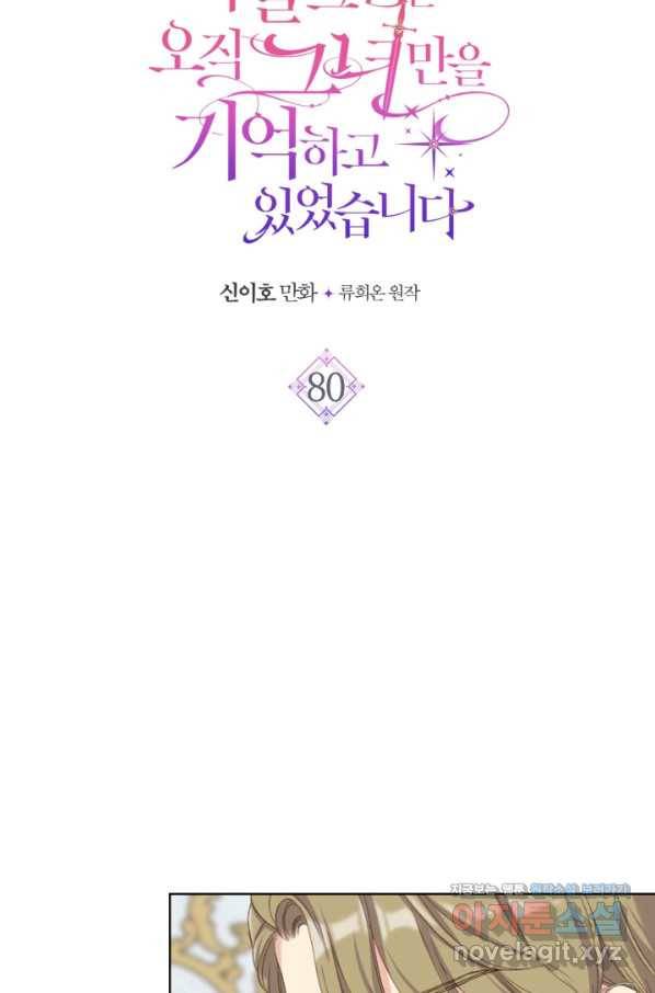 사실, 그들은 오직 그녀만을 기억하고 있었습니다 80화 4