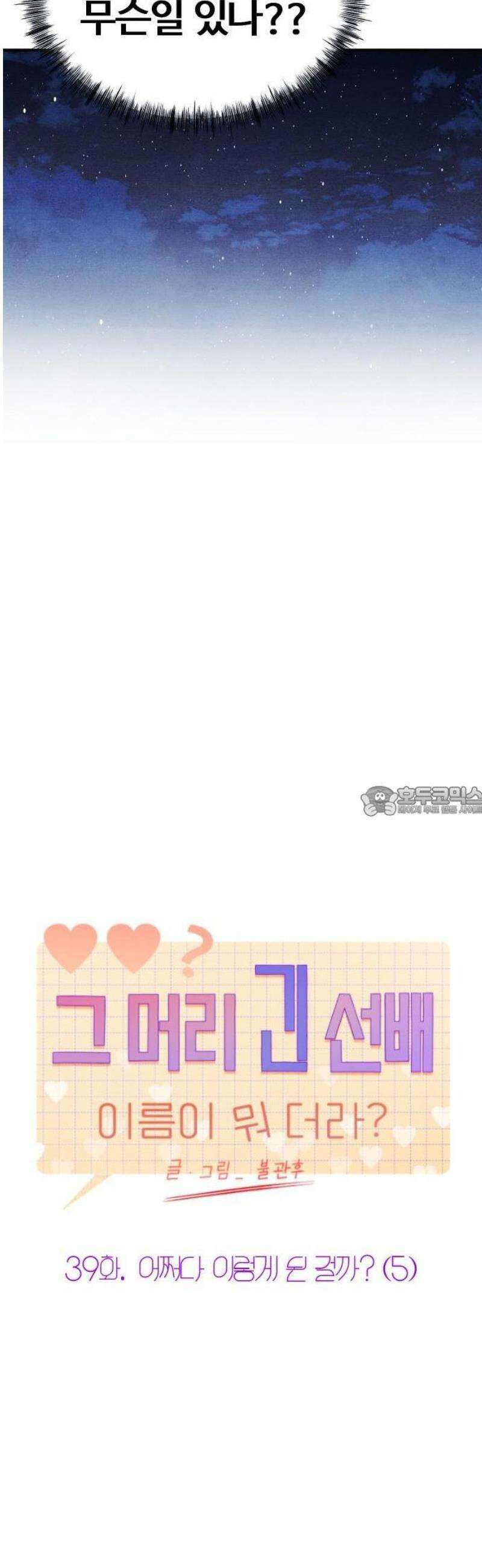 그 머리 긴 선배, 이름이 뭐더라? 39화． 어쩌다 이렇게 된 걸까?(5) 13